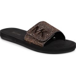 Klapki MICHAEL MICHAEL KORS - Mk Slide 40F8MKFA2D Bronze. Pomarańczowe klapki damskie MICHAEL Michael Kors, bez wzorów, z tworzywa sztucznego, bez obcasa. Za 329,00 zł.