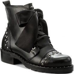 Botki EVA MINGE - Monica 2A 17JS1372267EF 101. Czarne buty zimowe damskie marki Eva Minge, ze skóry, na obcasie. W wyprzedaży za 349,00 zł.