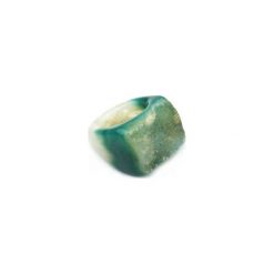InspiRING Druza Agatu Szmaragdowa rozmiar 16. Zielone pierścionki damskie Brazi druse jewelry, z agatem. Za 270,00 zł.