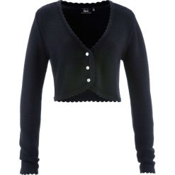 Sweter rozpinany ludowy bonprix czarny. Czarne kardigany damskie marki bonprix. Za 89,99 zł.