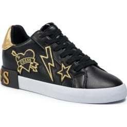 Sneakersy GUESS - Path FL8PAH ELE12 BLACK. Czarne półbuty damskie Guess, ze skóry ekologicznej. W wyprzedaży za 399,00 zł.