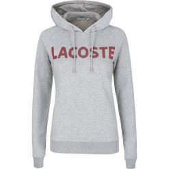 Bluza Lacoste. Szare bluzki damskie Lacoste, bez wzorów, z gumy, bez rękawów, z kapturem. Za 309,00 zł.