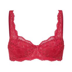 Triumph Biustonosz z fiszbinami Amourette Charm czerwony female czerwony 70B. Czerwone biustonosze Triumph, z haftami, z koronki. W wyprzedaży za 85,00 zł.