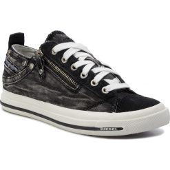Tenisówki DIESEL - Expo-Zip Low W Y01829 P2794 T8013 Black. Czarne półbuty damskie Diesel, bez wzorów, ze skóry, bez zapięcia. W wyprzedaży za 419,00 zł.