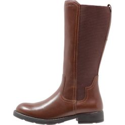 Geox SOFIA Kozaki tobacco. Niebieskie buty zimowe damskie marki Roxy, z tworzywa sztucznego, na wysokim obcasie. W wyprzedaży za 209,50 zł.