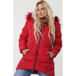 Czerwona Kurtka Braeside. Czerwone kurtki damskie Born2be, na zimę, xl, bez wzorów, długie. Za 269,99 zł.