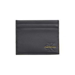 Portfele Calvin Klein Jeans K50K505002 UNDERCOVER CARDHOLDER. Szare portfele męskie Calvin Klein Jeans, bez wzorów, z jeansu. Za 151,38 zł.