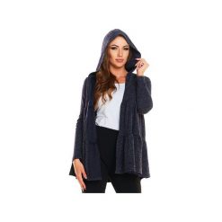 Sweter N031 granat. Niebieskie swetry damskie Awama, xl, bez wzorów, z poliesteru, bez rękawów, bez kaptura. Za 139,00 zł.