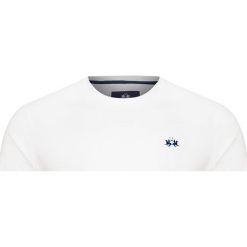 T-shirt LA MARTINA NATHANIEL. Białe t-shirty męskie La Martina, m, bez wzorów, z bawełny, z okrągłym kołnierzem. W wyprzedaży za 161,00 zł.