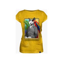 Martian Ancestors women's t-shirt. Żółte t-shirty damskie marki Mars from venus, s, bez wzorów, bez kołnierzyka. Za 118,30 zł.