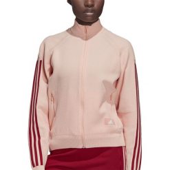ADIDAS ID TRACK TOP > DZ8683. Topy damskie Adidas, s, w paski, z dresówki, bez kołnierzyka. Za 329,99 zł.