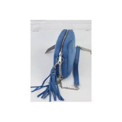 Torebki klasyczne damskie: Skórzana Fabioletka blue snake L/d