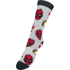 Skarpetki męskie: Deadpool I Love Tacos Skarpetki czarny/czerwony/szary