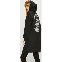 Medicine - Bluza Music Wall. Czarne bluzy damskie MEDICINE, s, z nadrukiem, z bawełny, bez rękawów, z kapturem. W wyprzedaży za 89,90 zł.