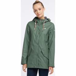 Parka przeciwdeszczowa w kolorze khaki. Brązowe parki męskie marki Schmuddelwedda, m. W wyprzedaży za 347,95 zł.