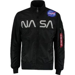 Alpha Industries NASA JACKET Kurtka Bomber black. Czarne marynarki męskie Alpha Industries, m, bez wzorów, z nylonu. W wyprzedaży za 395,45 zł.