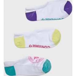 Converse - Skarpetki (3-Pack). Białe skarpetki damskie marki Converse, bez wzorów, z elastanu. Za 49,90 zł.