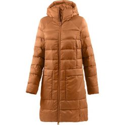 Płaszcz zimowy w kolorze jasnobrązowym. Pomarańczowe kurtki damskie SCHECK - Outdoor Basics, na zimę, xs, bez wzorów, bez kaptura. W wyprzedaży za 163,95 zł.