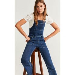 Mango - Ogrodniczki Boho. Zielone jeansy damskie Mango, s. Za 199,90 zł.