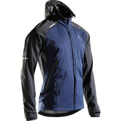 Kurtka do biegania KIPRUN WARM męska. Niebieskie kurtki sportowe męskie KIPRUN, m, bez wzorów, z poliesteru, bez kaptura, do biegania. Za 219,99 zł.