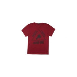 T-shirt krótki rękaw męski gładki, z printem. Brązowe t-shirty męskie marki TXM, m. Za 14,99 zł.