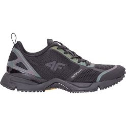 Buty do biegania damskie OBDS203Z - czarny - 4F. Czarne buty damskie do biegania marki 4f, z nadrukiem, z poliesteru. Za 279,99 zł.