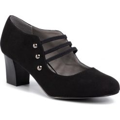 Półbuty CLARA BARSON - WYL1141S-3 Black 2. Czarne półbuty damskie Clara Barson, bez wzorów, ze skóry ekologicznej, bez obcasa, na obcasie, bez zapięcia. Za 89,99 zł.