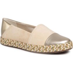 Espadryle GEOX - D Modesty A D8229A 021NF C5258 Sand/Lt Gold. Żółte espadryle damskie Geox, bez wzorów, z zamszu, bez obcasa, na płaskiej podeszwie. W wyprzedaży za 339,00 zł.