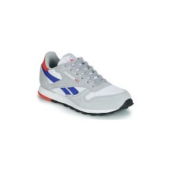 Buty Dziecko Reebok Classic CLASSIC LEATHER. Szare trampki dziewczęce Reebok Classic, bez wzorów, bez zapięcia. Za 167,40 zł.