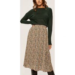 Vero Moda - Spódnica. Brązowe spódniczki damskie Vero Moda, na co dzień, s, bez wzorów, z poliesteru, casualowe, maxi, rozkloszowane. Za 149,90 zł.