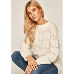Medicine - Sweter Artisanatura. Białe swetry damskie MEDICINE, s, bez wzorów, z elastanu, bez rękawów, bez kaptura. W wyprzedaży za 99,90 zł.