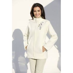 Damska bluza KADRIA ECRU. Bluzy sportowe damskie IVET, bez wzorów, z materiału, bez rękawów, bez kaptura. W wyprzedaży za 59,00 zł.