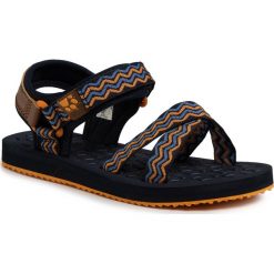 Sandały JACK WOLFSKIN - Zulu K 4039891 D Blue/Orange. Niebieskie sandały chłopięce Jack Wolfskin, ze skóry ekologicznej, bez zapięcia. W wyprzedaży za 129,00 zł.