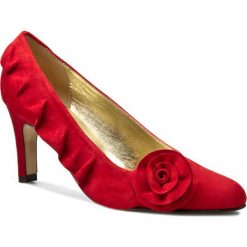 Półbuty damskie: Półbuty AZURÉE – Oscar 96EC Velours Rouge