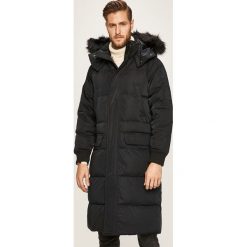 Calvin Klein Jeans - Kurtka puchowa. Czarne płaszcze męskie Calvin Klein Jeans, xxl, bez wzorów, z poliesteru, długie, z kapturem. W wyprzedaży za 999,90 zł.