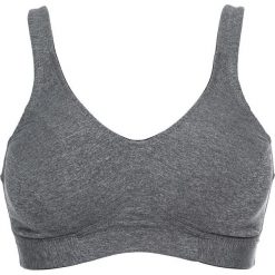 Biustonosz sportowy Level 2 bonprix szary melanż. Szare biustonosze sportowe bonprix, melanż, z materiału. Za 54,99 zł.