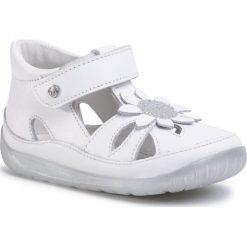 Sandały NATURINO - Falcotto Orinda 0011500812.01.1N02 Bianco/Argento. Białe sandały dziewczęce Naturino, ze skóry, bez zapięcia. Za 339,00 zł.