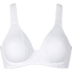 Biustonosz minimizer na fiszbinach bonprix biały. Białe biustonosze bonprix, bez wzorów. Za 54,99 zł.