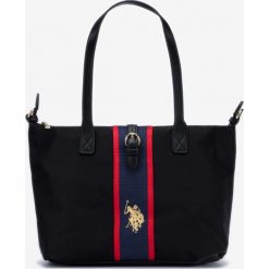 U.S. Polo Assn Patterson Medium Torebka Czarny. Czarne torebki klasyczne damskie U.S. Polo Assn., w paski, z materiału, bez dodatków. Za 343,95 zł.