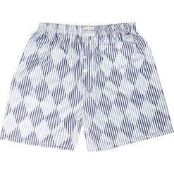 Męskie Luźne Bokserki, Bawełniane, z Rozporkiem w Granatowe Paski, Romby, Pako Jeans MAJBPJNSLUZNECOMFORT4. Paski męskie Pako Jeans, w paski, z bawełny. Za 24,00 zł.