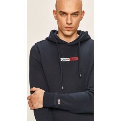 Tommy Jeans - Bluza. Niebieskie bluzy męskie Tommy Jeans, s, z aplikacjami, z elastanu, z kapturem, bez rękawów, z kapturem. W wyprzedaży za 269,90 zł.