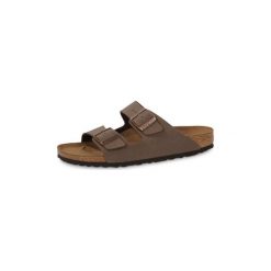 Klapki Birkenstock Arizona Mocca. Czarne kapcie męskie Birkenstock, bez wzorów. Za 351,75 zł.