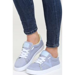 Niebieskie Buty Sportowe The Space. Niebieskie buty sportowe damskie Born2be, z napisami, sportowe. Za 49,99 zł.