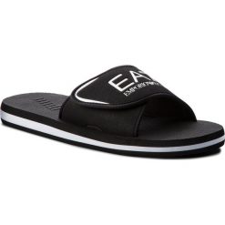 Klapki EA7 EMPORIO ARMANI - XBP001 XCC09 00002 Black. Czarne klapki męskie EA7 Emporio Armani, bez wzorów, z tworzywa sztucznego. W wyprzedaży za 159,00 zł.