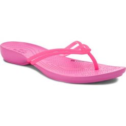 Japonki CROCS - Isabella Flip W 204004 Vibrant Pink/Party Pink. Różowe klapki damskie Crocs, bez wzorów, z tworzywa sztucznego, bez obcasa. W wyprzedaży za 119,00 zł.