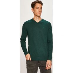 Izod - Sweter. Fioletowe swetry męskie IZOD, xl, bez wzorów, z bawełny, bez kołnierzyka, bez kaptura. W wyprzedaży za 89,90 zł.