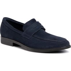 Mokasyny ECCO - Melbourne 62168405058 Navy. Niebieskie mokasyny męskie ecco, ze skóry, klasyczne. W wyprzedaży za 409,00 zł.