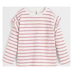 Mango Kids - Longsleeve dziecięcy Anita 80-104 cm. Szare bluzki dziewczęce Mango Kids, bez wzorów, z elastanu, z okrągłym kołnierzem, bez rękawów, bez kaptura. Za 25,90 zł.