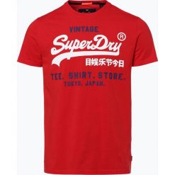 Superdry - T-shirt męski, czerwony. Czerwone t-shirty męskie z nadrukiem Superdry, m, z dżerseju. Za 69,95 zł.