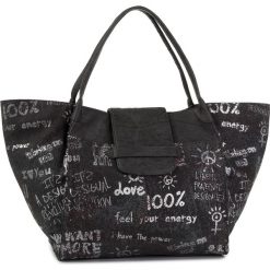 Torebka DESIGUAL - 19WAXA15 2000. Czarne torebki klasyczne damskie Desigual, bez wzorów, ze skóry ekologicznej, eleganckie, duże, bez dodatków. W wyprzedaży za 199,00 zł.